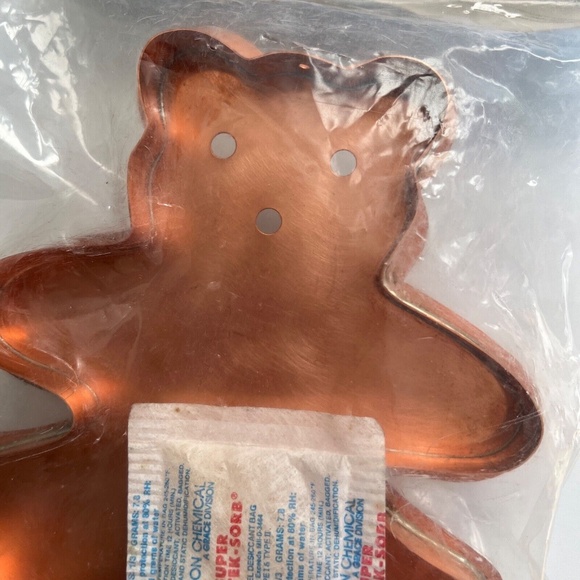 Cape Cod Copper Works Christmas Cookie Cutter Art Teddy Bear New Old Stock 7" - Picture 3 of 6